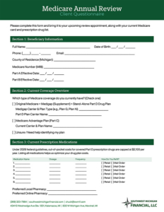 Southwest Michigan Financial Annual Medicare Review